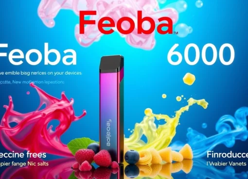 Feoba Big Bar 6000 showcasing a variety of flavors and vaping experience with Nic salts