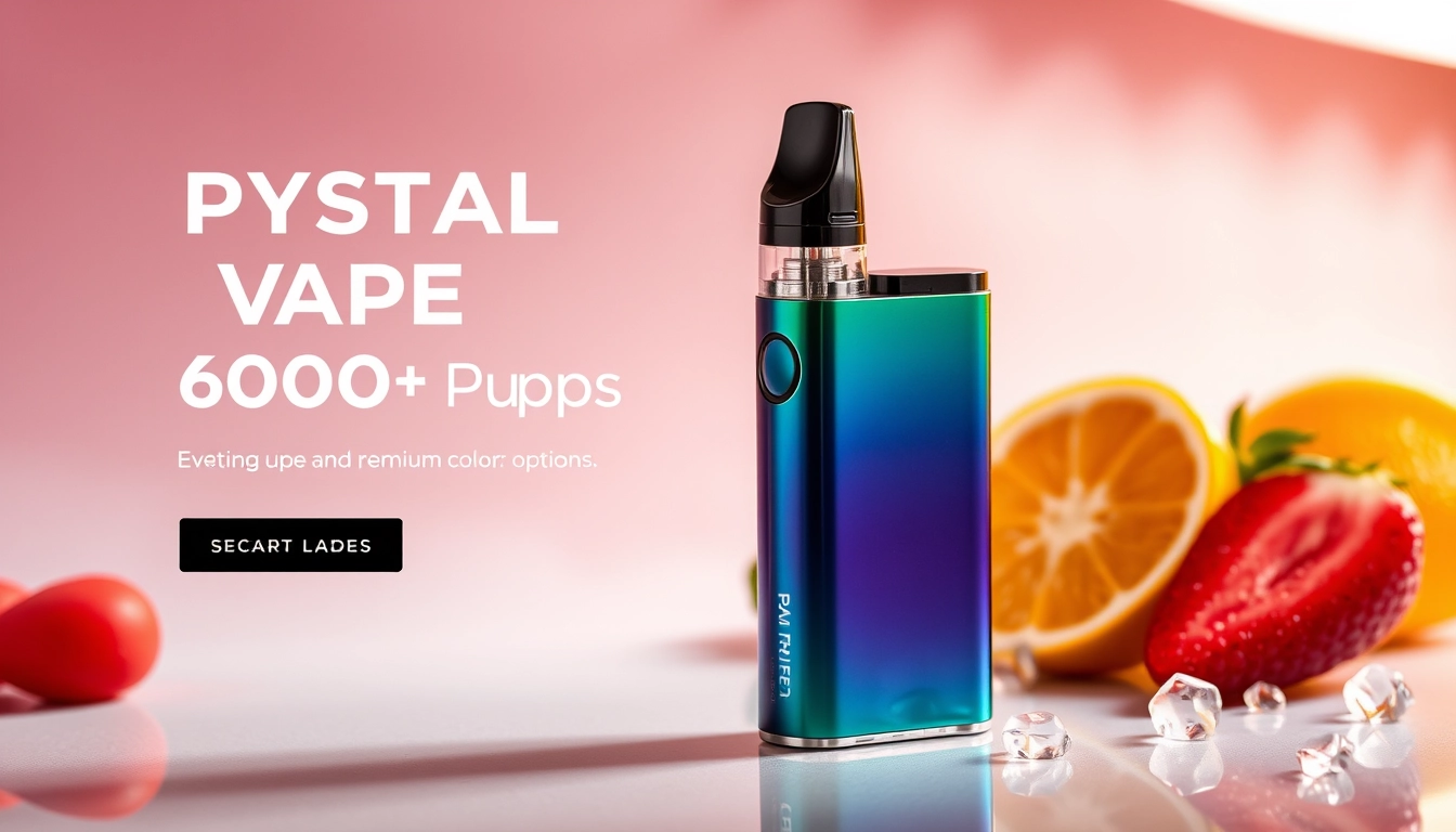 Juice N Power crystal vape 6000 puffs disposable vape offering premium flavors and satisfaction in a sleek design